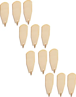 Image de BRUBAKER Pièces détachées de la roue à ailettes - 12 ailettes pour pyramides de Noël 45 cm / 60 cm bois naturel