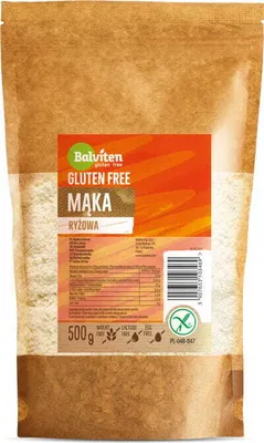 Zdjęcie produktu dla Mąka ryżowa bezglutenowa Balviten 500 g