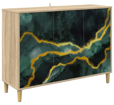 Immagine prodotto di Bufet WIJHE Sonoma, dimensioni 102 x 33 x 75 cm, realizzato in legno ingegnerizzato