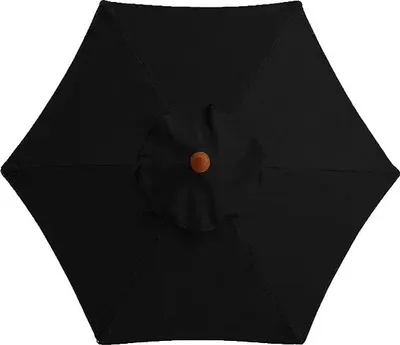 Image de Housse pour parasol, tissu imperméable, protection UV, noir, 3 m, 8 baleines