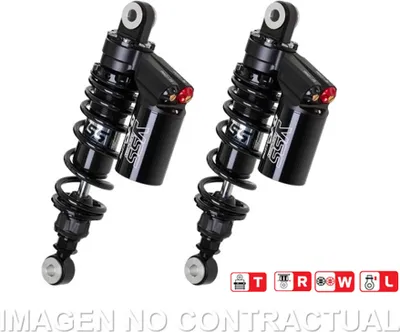 Produktbild von Federbein G362-Serie Stereo hinten Black Edition passend für Harley Davidson XL 883 N (09-18), XL 1200 X4 RG362-290TRWL-15-B