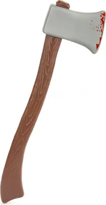 Produktbild von Axt Steinzeitwaffe blutig Halloween braun-grau