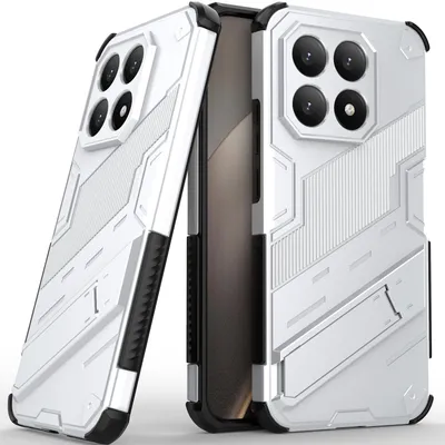 Produktbild von Armor Hülle für Xiaomi 15T Hybrid PC TPU Bumper Stoßfestes Schutzhülle mit Standfunktion Weiß