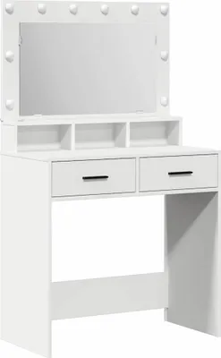 Obrázok produktu pre vidaXL Toaletný stolík so zásuvkami Biely 79 x 41 x 135 cm Materiál na báze dreva