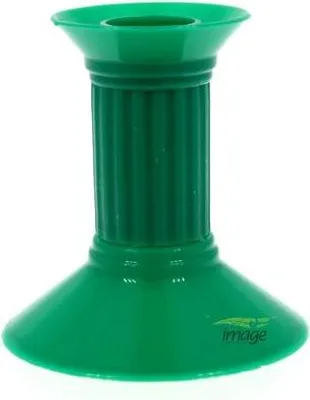 Image de Bougeoir en plastique 10 cm 1 pièce vert