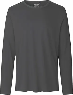 Immagine prodotto di Neutral O61050 | Maglietta a maniche lunghe da uomo / 100% cotone equosolidale - Colore: Antracite - Taglia: XL