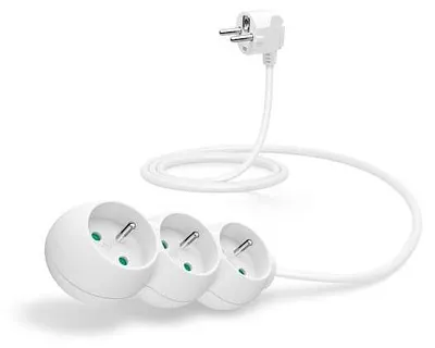 Produktbild von Connect IT CI-1319, 1,5 m, Drinnen, Weiß, 3 AC-Ausgänge, 230 V, 2500 W