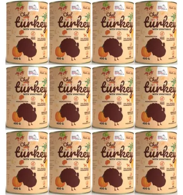 Obrázok produktu pre Mokré krmivo pre psov SYTA MICHA morčacie mäso so zeleninou junior 12x400g