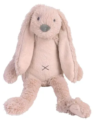 Imagen del producto de Happy Horse, peluche de conejo Richie, color rosa pálido, 38 cm. Ideal como regalo para bebés, peluche