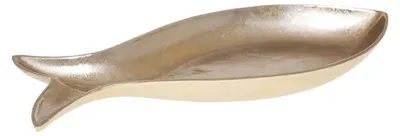 Produktbild von Hohle, vergoldete Schale in Fischform, 42 x 18 x 5,5 cm