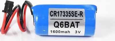 Image de pack de 4 piles CR17335SE-R Q6BAT 3V 1600mAh Li pour Mitsubishi QNS FANUC System PLC