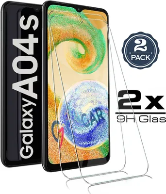 Produktbild von 2X Samsung Galaxy A04s - Panzerglas Glasfolie Display Schutz Folie Glas Screen 9H Hart Echt Glas Displayschutzfolie 2 Stück