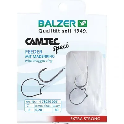 Produktbild von Balzer Camtec Speci Haken mit Madenring, #8, 0,26mm