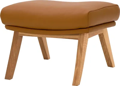 Produktbild von home24 Polsterhocker mit Holzfüßen