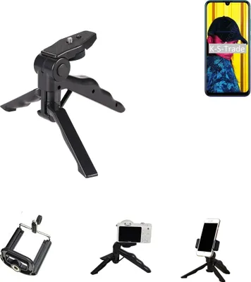 Produktbild von K-S-Trade Stativ Tisch-Ständer Dreibein Handy-Stativ Ständer kompatibel mit Huawei nova Lite 3 Mini-Stativ Smartphone Tripod Handy-Stativ aus
