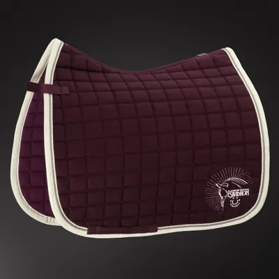 Produktbild von Eskadron Platinum Schabracke " Baumwolle CRYSTAL " Farbe - blackberry Form - Pony-Dressur