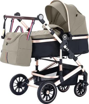 Produktbild von Daliya® NEOMOVE 3in1 Kinderwagen, mit i-Size Babyschale & Buggy, Alu-Rahmen Reisekinderwagen, Kombikinderwagen mit großen Einkaufskorb, komfortabel