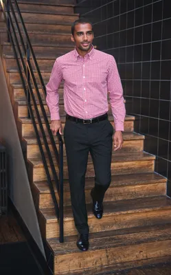 Produktbild von Pegasus Slim Fit Hose aus Polyester-Viskose-Stretch, ohne Bundfalten, maschinenwaschbar