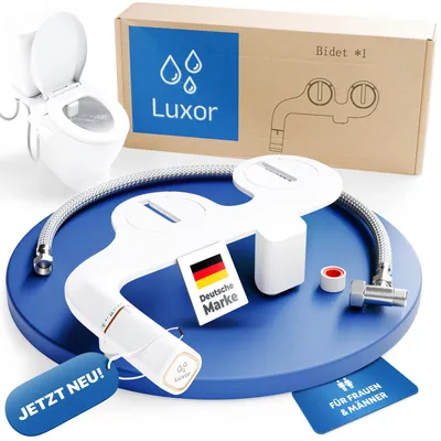 Bidet-Aufsatz für WC – Doppeldüse, Druckregelung, einfache Montage