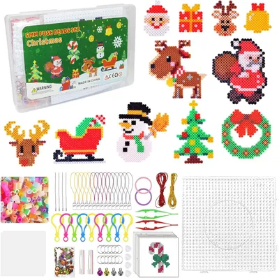 Produktbild von Weihnachtsperlen, Perlenbretter, Papieraccessoires, Modelle, Bastelarbeiten, Handwerk, für Kinder