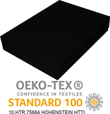 Produktbild von Spannbettlaken 70x180cm SCHWARZ Jersey Spannbetttuch 100% BAUMWOLLE Bettlaken Laken