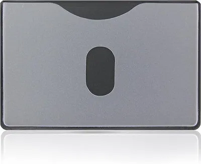 Produktbild von Famanu Kartenhülle RFID-Schutz – Transparent Matt, Schwarz, 6 Stück