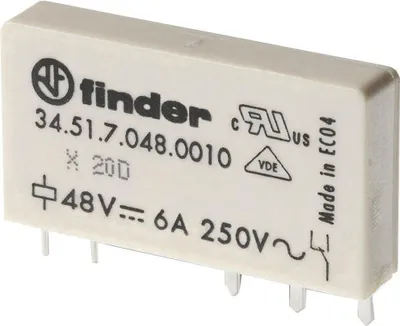 Produktbild von Finder Printrelais 60 V/DC 6 A 1 Wechsler 34.51.7.060.0010 1 St