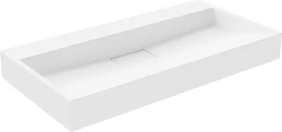 Produktbild von Mexen Ava Aufsatzwaschbecken aus konglomerat ohne Öffnung 90 x 46 cm, Weiß - 23019000