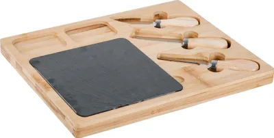 Produktbild von Käse-Servierplatte, Bambus, 5-tlg.