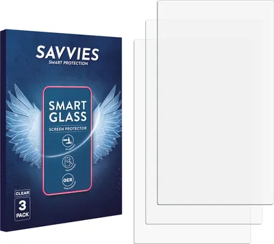 Produktbild von 3x Savvies Schutzglas Folie für Casio FX-CP400 ClassPad II 9H Panzer Schutzfolie Glas Displayschutz klar transparent