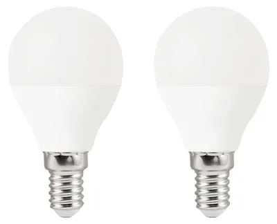 Produktbild von VITO E14 LED Kugellampe G45 9W 810lm 4000K 240V 47mm 2 Stück