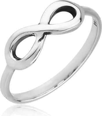 Produktbild von viva-adorno Gr. 51 (16,2 mm Ø) Damenring Verlobungsring Freundschaftsring Unendlichkeit Infinity Edelstahl 316L Silber RS57,
