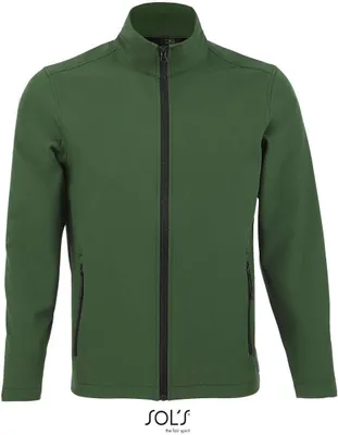 Produktbild von SOLs 01195 | Mens Softshell Zip Jacket Race - Farbe: Bottle Green - Größe: 3XL
