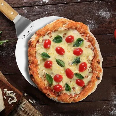 Produktbild von Pizzaschieber geperforiert, Edelstahl