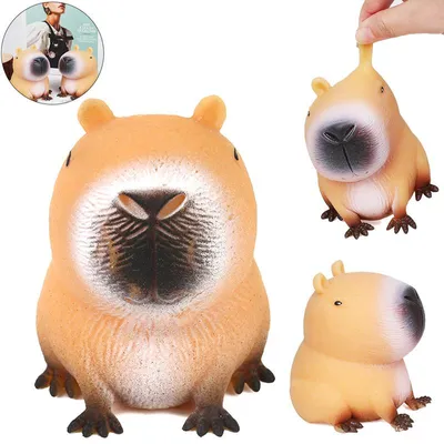 Produktbild von 3 Stück Tier Squishy Stressball Quetschspielzeug Weiche TPR Knautschspielzeug Anti Stress Fidget Toys
