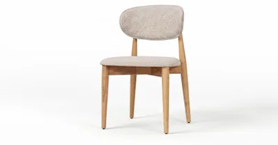 Obrázok produktu pre Moderná jedálenská stolička, béžová, elegantná, čalúnená, štýlová a reprezentatívna