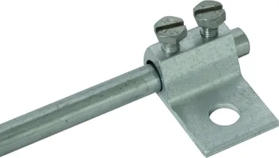 Produktbild von DEHN Klemmschuh Al, Bohrung D 10,5 mm, Rd 7-10 mm, 1 Stk.