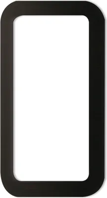 Produktbild von KWS Muschelgriff eckig 120x65mm, selbstklebend, Schiebetürmuschel Aluminium schwarz matt