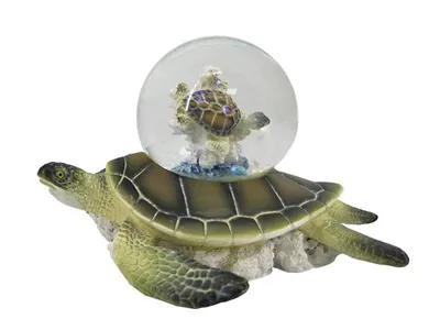 Produktbild von Glitzerkugel Meeresschildkröte, Schneekugeln Schildkröte Wassertiere Tiere