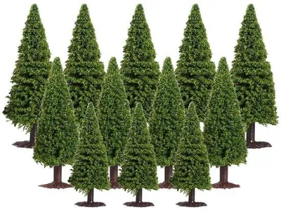 Immagine prodotto di 15 alberi di cedro verde in miniatura per progetti fai da te