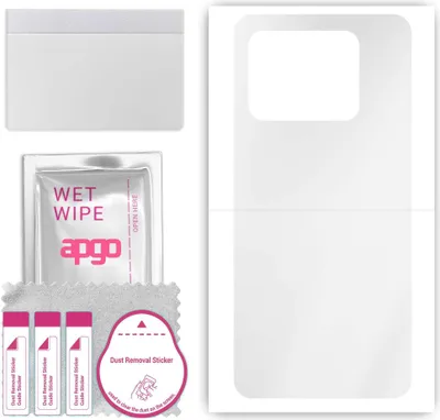 Produktbild von apgo Rückseite Schutzfolie, klar, kompatibel mit Vivo iQOO Neo8 Pro, Hinten Hydrogel-Displayschutzfolie mit Positionierhilfe, kratzfest, einfache Montage
