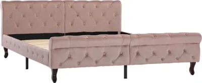 Obrázok produktu pre vidaXL Rám postele ružový zamat 160x200 cm
