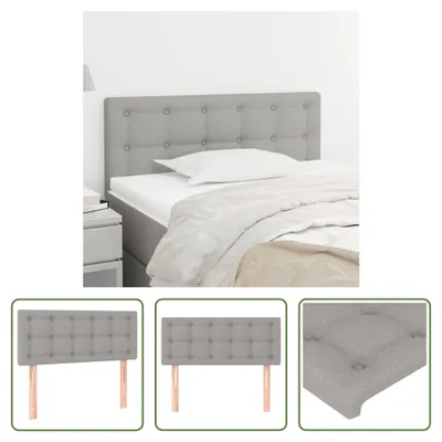Produktbild von The Living Store Kopfteil Hellgrau 90x5x78/88 cm Stoff