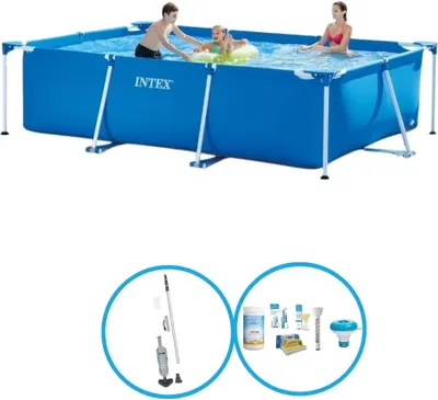 Produktbild von Intex Pool Rectangular Frame 300x200x75 cm - Schwimmbad-Set
