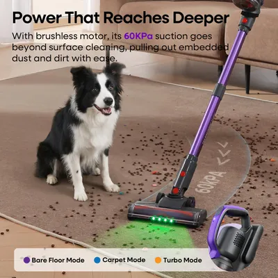 Image de Aspirateur sans fil - Puissance d'aspiration : 500 W - Capacité : 1 litre - Matériau : plastique - Sans sac