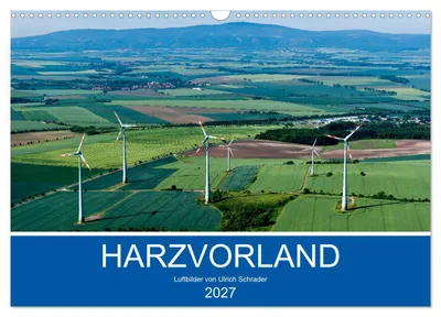 Produktbild von Harzvorland Luftbilder 2027 (Wandkalender 2027 DIN A3 quer), CALVENDO Monatskalender
