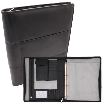 Zdjęcie produktu dla Safekeepers Leather Writing Case A4 - Teczka konferencyjna - Teczka na dokumenty A4 - Czarny