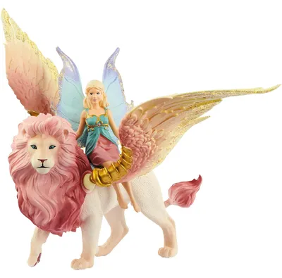 Produktbild von Schleich Bayala Elfe auf geflügeltem Löwe, Spielfigur