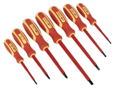 Schraubendreher-Set 7-teilig, Elektriker, VDE/GS, Schlitz & Phillips