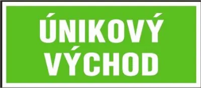 Obrázek produktu pro Únikový východ | samolepka, 200x87mm